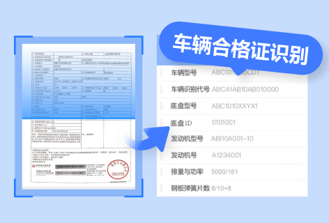 车辆合格证识别