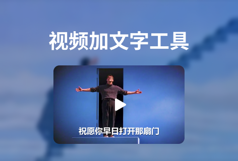 视频加文字工具